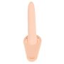 Wibrator strap-on uprząż paski 10 trybów 15cm sex - 14