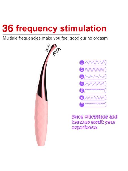 Wibrator stymulator masażer łechtaczki 36tryb 15cm - 4