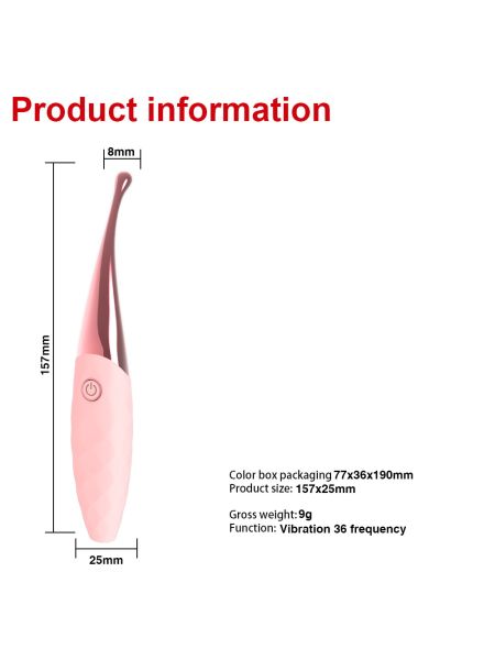 Wibrator stymulator masażer łechtaczki 36tryb 15cm - 5