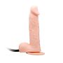 Dildo z cyberskóry pompowany przyssawka 19cm - 5