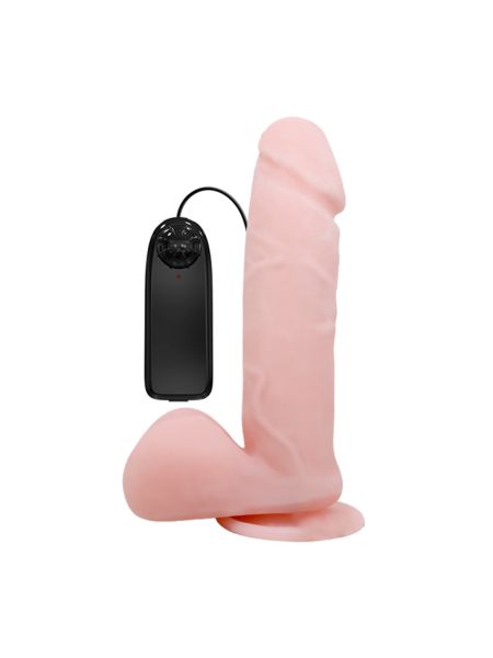 Dildo z przyssawką penis na pilota 20cm