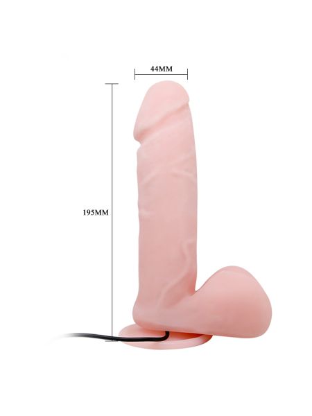 Dildo z przyssawką penis na pilota 20cm - 4