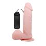 Wibrator z przyssawką penis na pilota jądra 19cm - 2