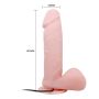 Wibrator z przyssawką penis na pilota jądra 19cm - 4