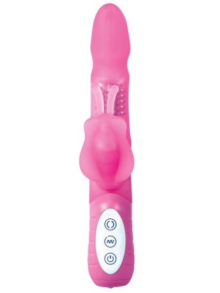 Wibrator z sex masażerem łechtaczki rotacją 22cm - 4