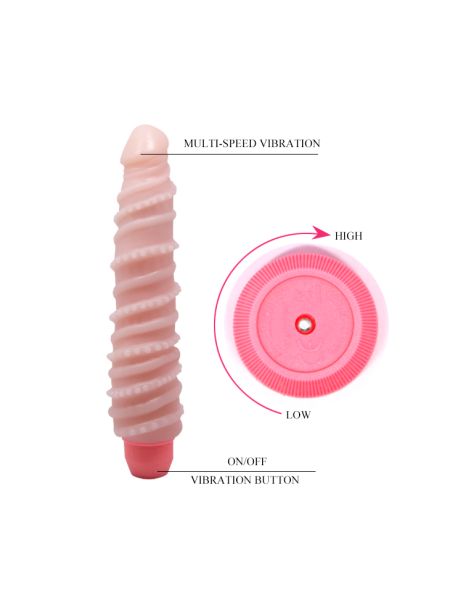 Wibrator zginany z kręgosłupem spiralny sex 19cm - 8