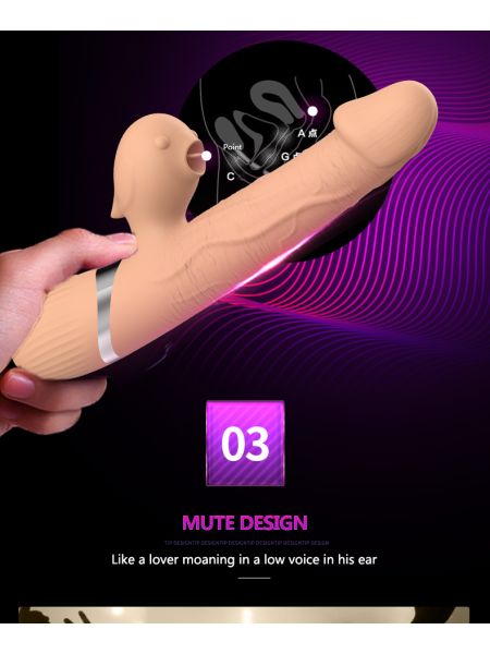 Wibrator króliczek posuwisty Basia Thrusting Vibrator - 5