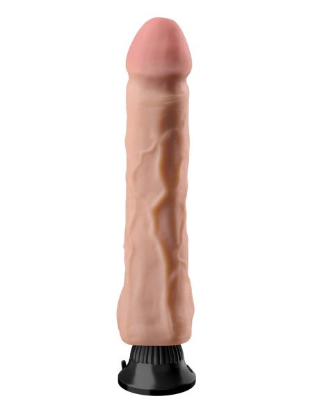 Wibrujące żylaste dildo do strap-on 30,5 cm - 5