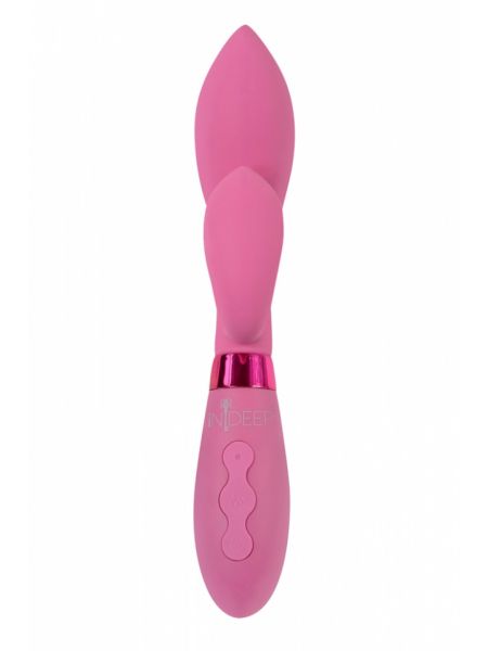 Wibrator-Rechargeable Vibrator Indeep Juna Magenta - 2