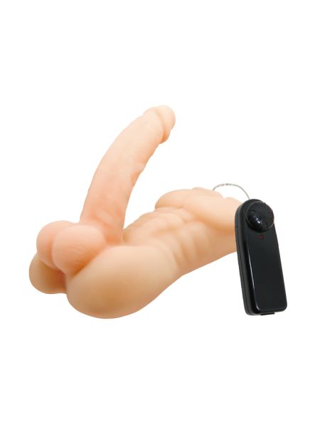 Wibrujące dildo - męski tors penis członek 13cm