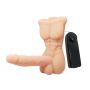 Wibrujące dildo - męski tors penis członek 13cm - 3