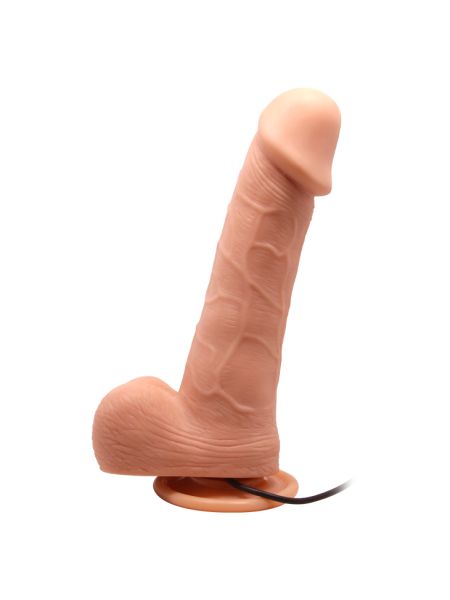 Wibrujące dildo sztuczny penis z rotacją na pilota - 3