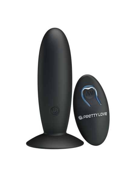 Wibrujący korek analny z przyssawką Pretty Love Vibrating Plug - 2