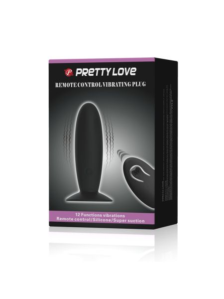 Wibrujący korek analny z przyssawką Pretty Love Vibrating Plug - 10