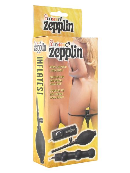 Wibrujący korek analny pompowana sex zatyczka 14cm - 3