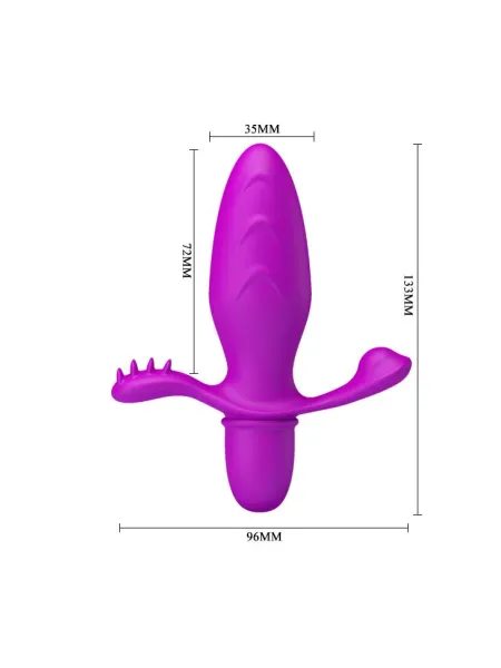 Wibrujący korek analny z wypustkami Pretty Love Fitch - 6