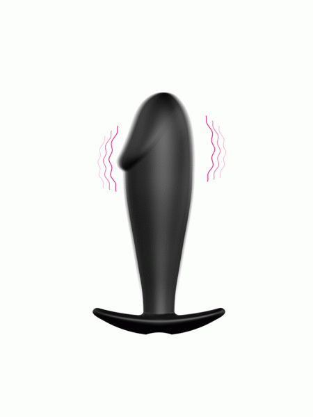 Wibrujący penis plug sex korek analny 10cm 12tryb - 6