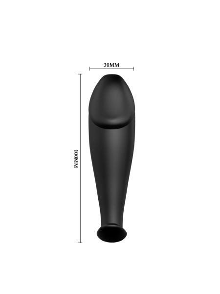 Wibrujący penis plug sex korek analny 10cm 12tryb - 7