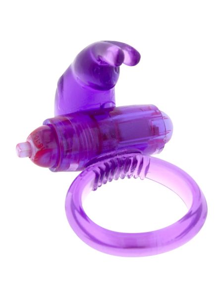 Wibrujący pierścień na penisa z masażerem erotyka - 5