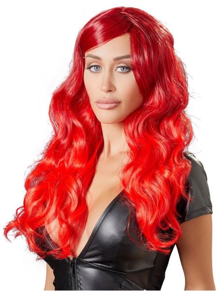 Wig red wavy long - 6