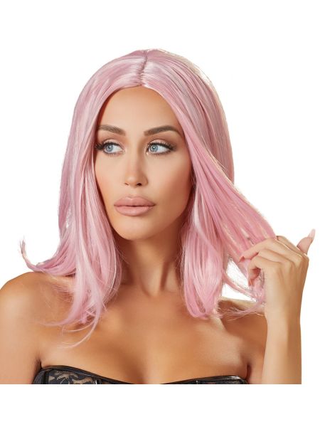 Wig, bob, pink - 6