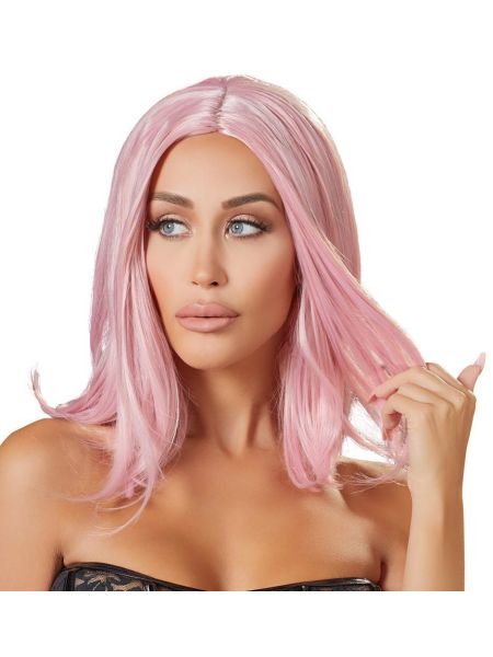 Wig, bob, pink - 5