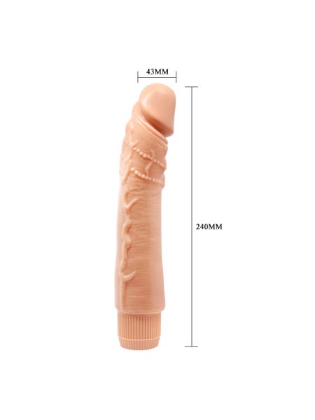 Wirbator penis naturalny członek realistyczny 24cm - 4