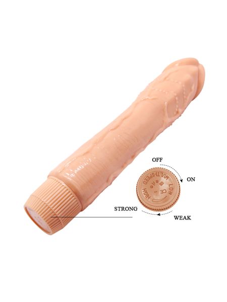 Wirbator penis naturalny członek realistyczny 24cm - 5