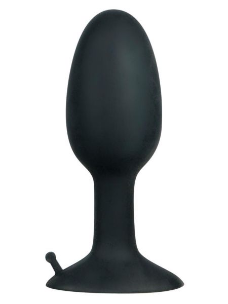 Wydrążony korek plug analny obciążony sex s 8cm - 3