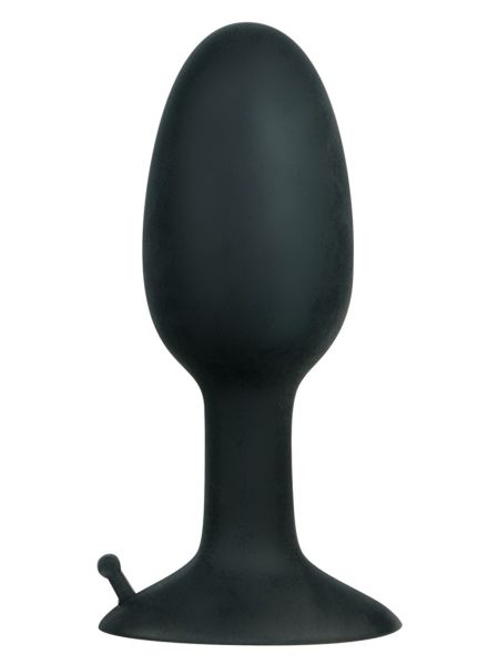 Wydrążony korek plug analny obciążony sex s 8cm - 2