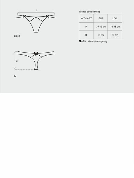 Zdobione koronkowe stringi erotyczne obsessive lxl - 7