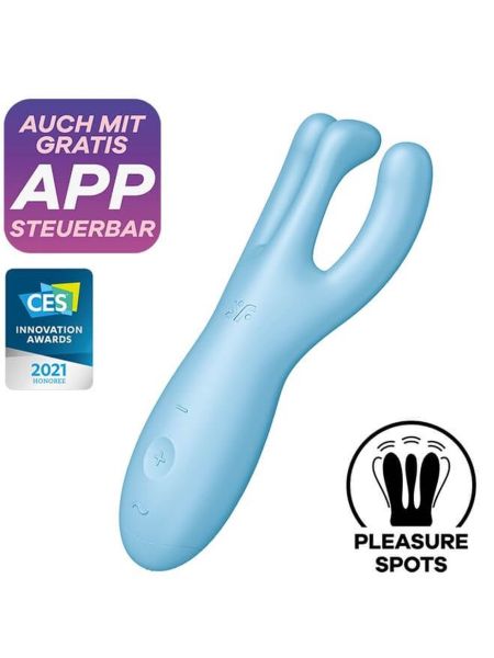 Wibrator króliczek z aplikacją Satisfyer Threesome 4 - 5