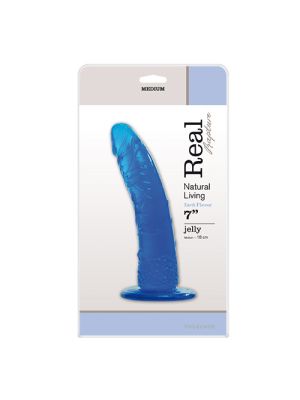 Żelowy naturalny penis dildo członek erotyka 18cm