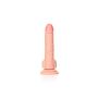 Silikonowe żylaste cieliste dildo przyssawka 20 cm - 3