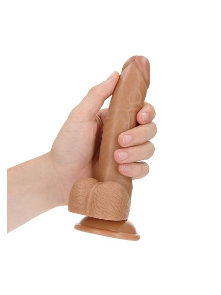 Duże silikonowe żylaste dildo przyssawka 20 cm - 6