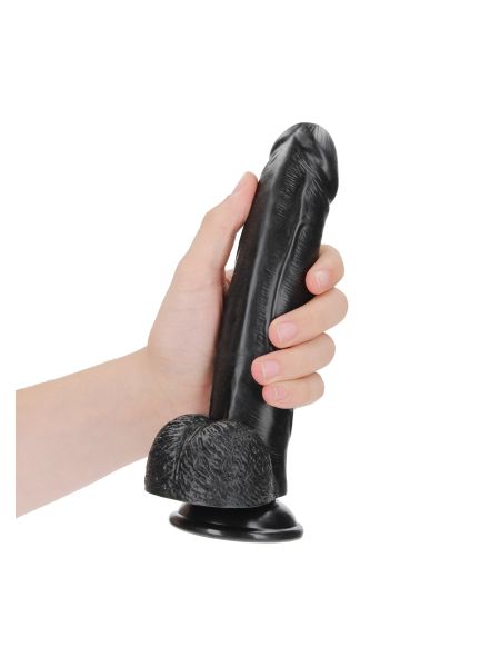 Silikonowe żylaste dildo z przyssawką 23 cm - 5