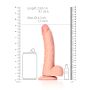 Silikonowe żylaste cieliste dildo przyssawka 23 cm - 8