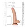 Duże Silikonowe żylaste dildo przyssawka 23 cm - 8