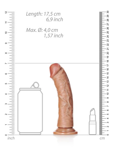 Sztuczny penis dildo realistyczne z przyssawką 17,5 cm - 7