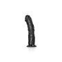 Sztuczny penis dildo realistyczne z przyssawką czarne 20 cm - 5