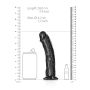 Sztuczny penis dildo realistyczne z przyssawką czarne 20 cm - 8