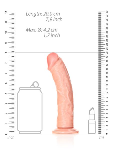 Sztuczny penis dildo realistyczne z przyssawką 20 cm - 7