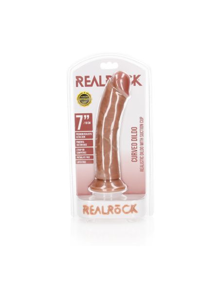 Sztuczny penis dildo realistyczne z przyssawką 20 cm - 2