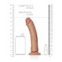Duże Silikonowe żylaste dildo przyssawka 22,5 cm - 8