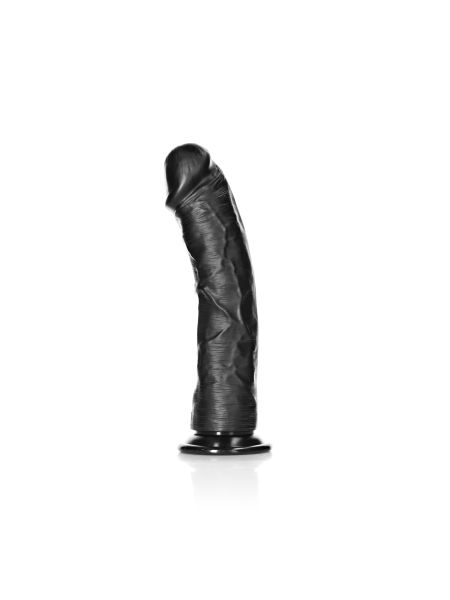 Czarne realistyczne żylaste dildo przyssawka 25 cm - 4