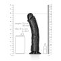 Czarne realistyczne żylaste dildo przyssawka 25 cm - 8