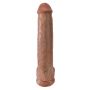 Duży żylasty realistyczny penis z przyssawką 38 cm - 5