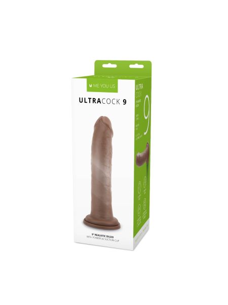 Gruby żylasty penis z mocną przyssawką 23 cm - 2