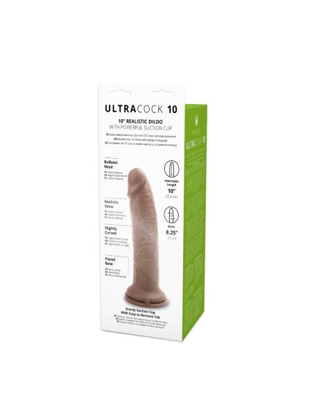 Gruby żylasty penis z mocną przyssawka 25,5 cm - 5