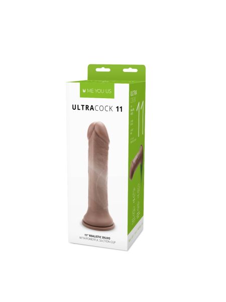 Gruby żylasty penis realistyczny przyssawka 28 cm - 2